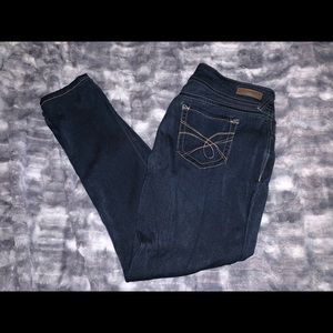 Dark denim jeans